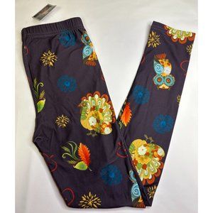 Fall/Thanksgiving Buttery soft Boutique Leggings Kids Lg/XL